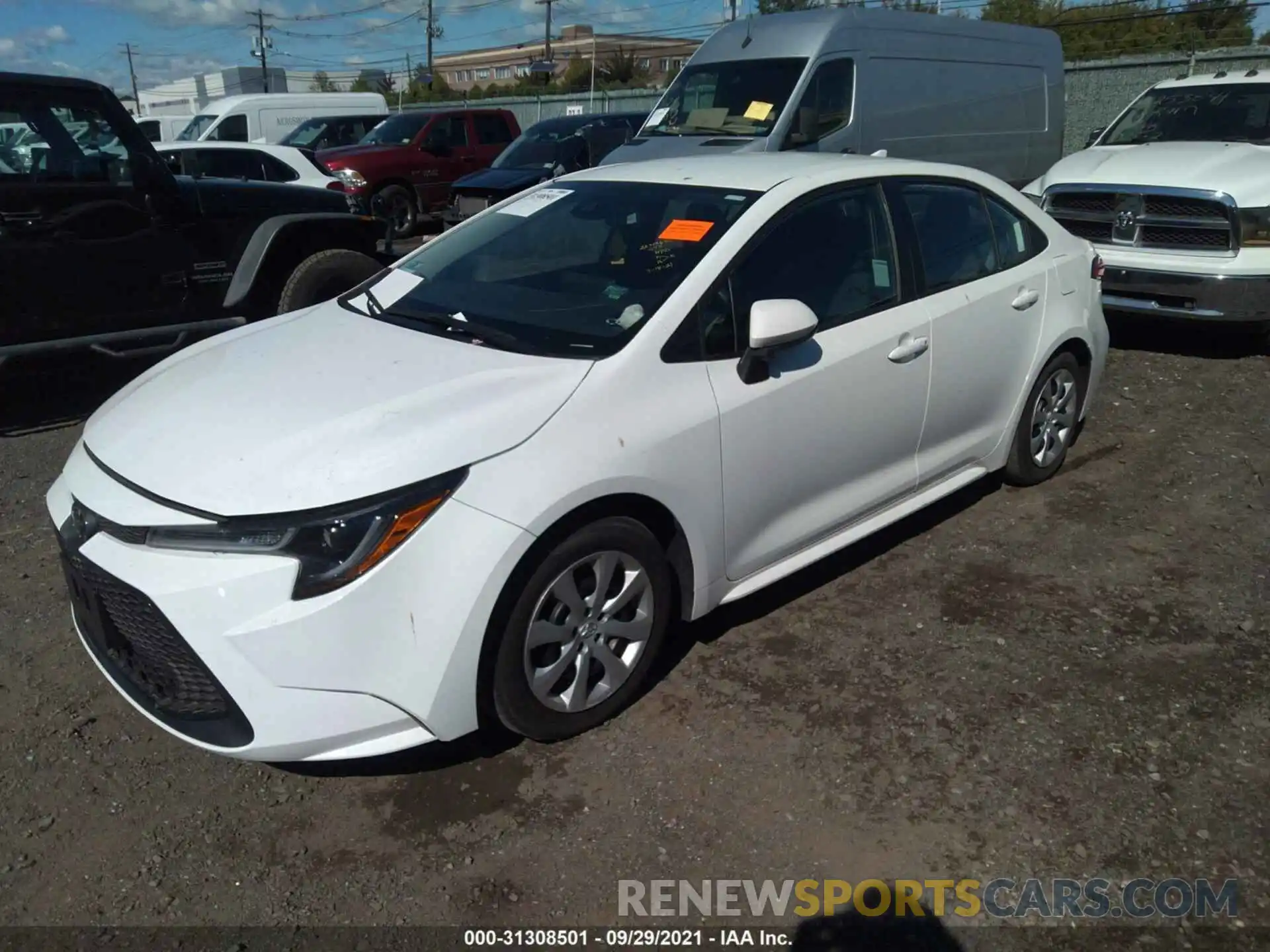 2 Photograph of a damaged car 5YFEPRAE0LP001644 TOYOTA COROLLA 2020