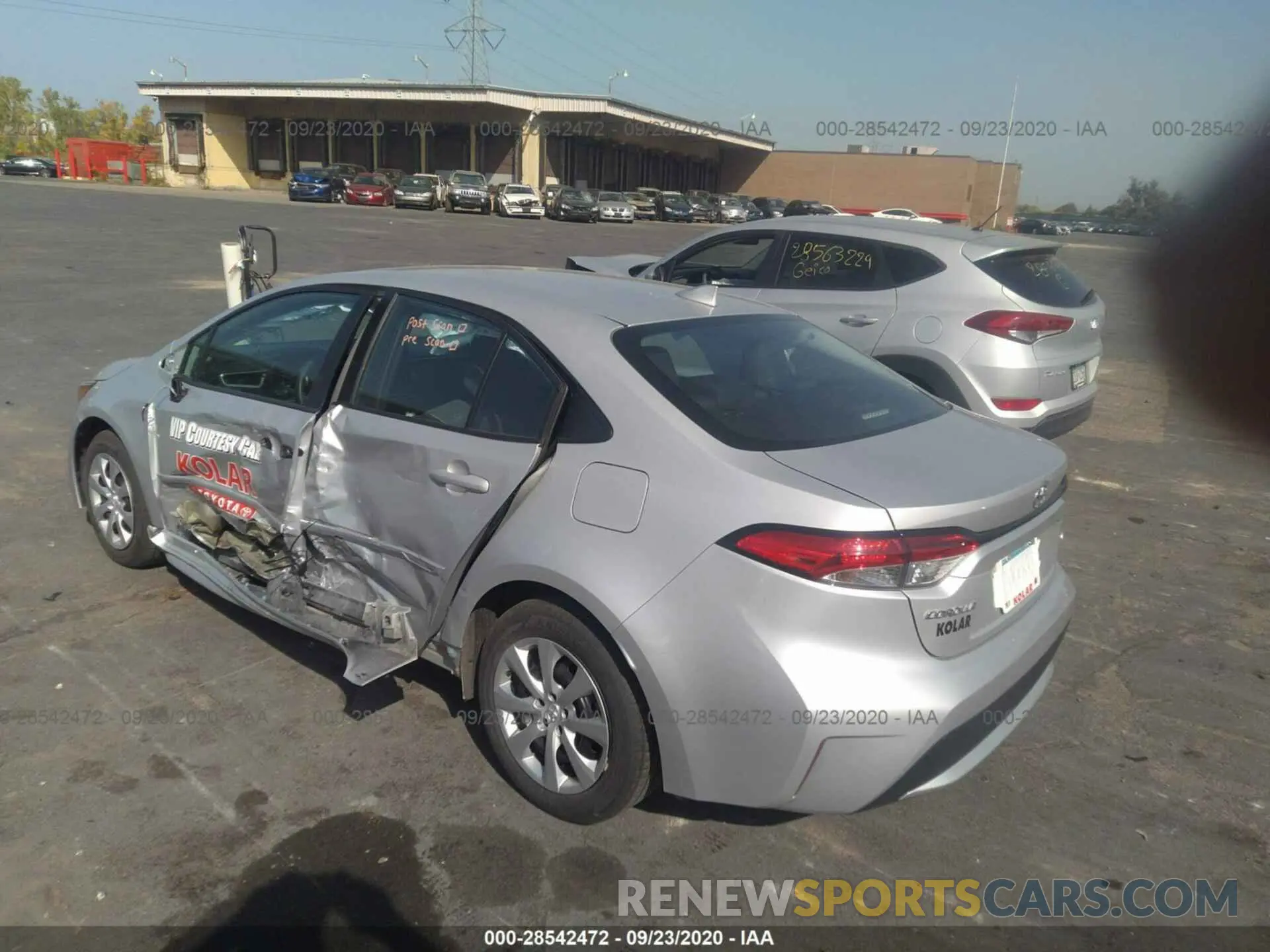 3 Photograph of a damaged car 5YFEPRAE0LP004219 TOYOTA COROLLA 2020