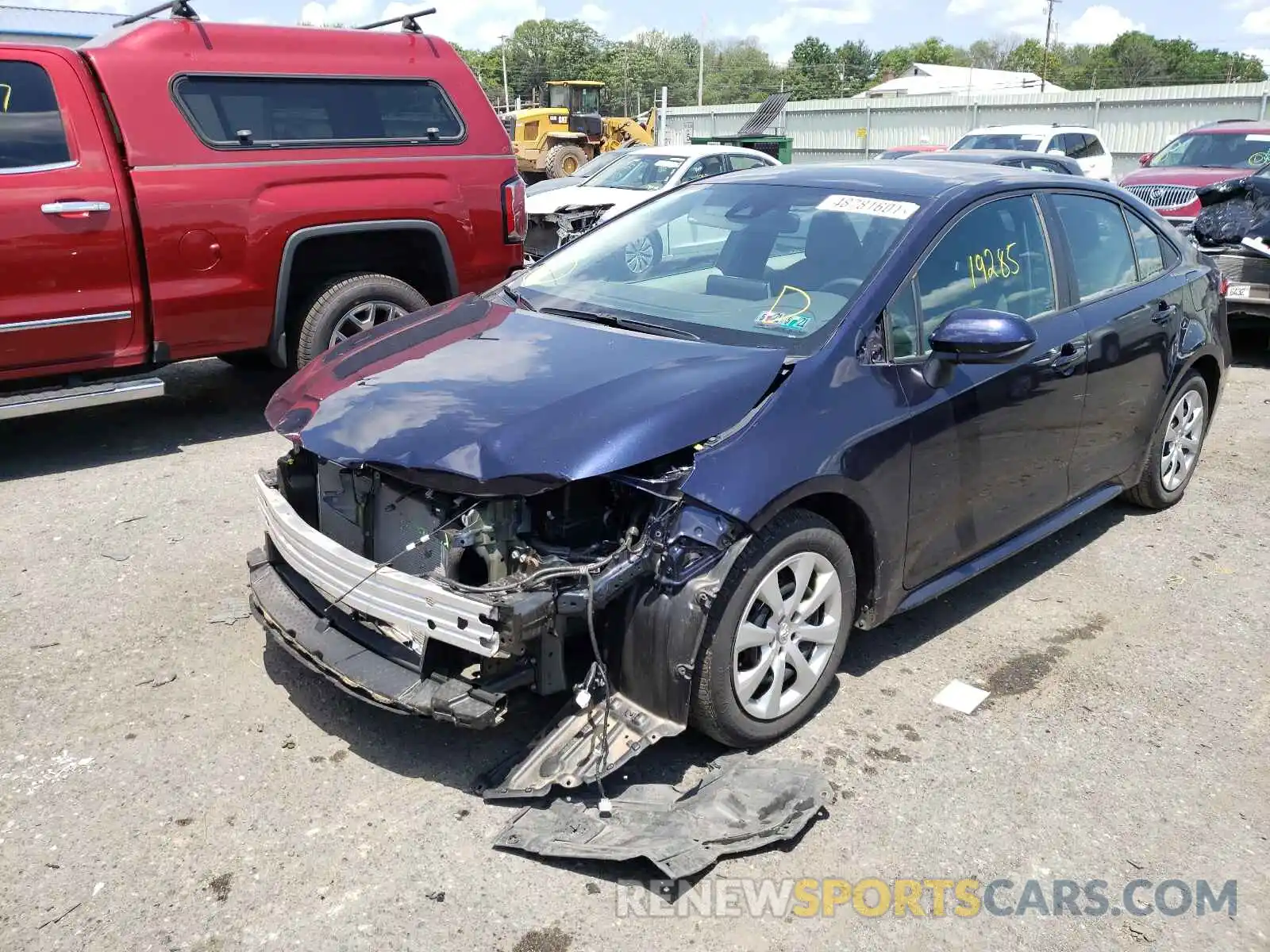 2 Photograph of a damaged car 5YFEPRAE0LP005127 TOYOTA COROLLA 2020