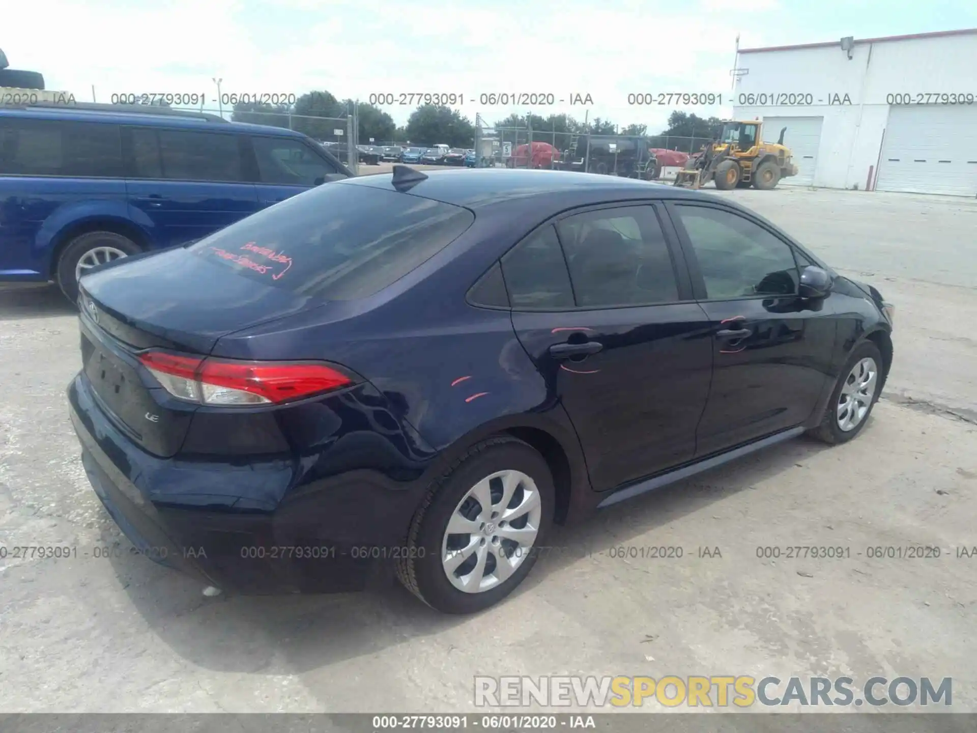 4 Photograph of a damaged car 5YFEPRAE0LP008593 TOYOTA COROLLA 2020