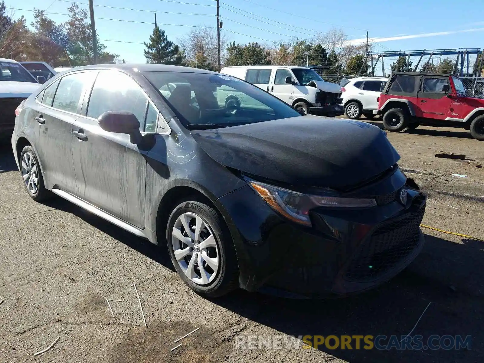 1 Photograph of a damaged car 5YFEPRAE0LP018167 TOYOTA COROLLA 2020