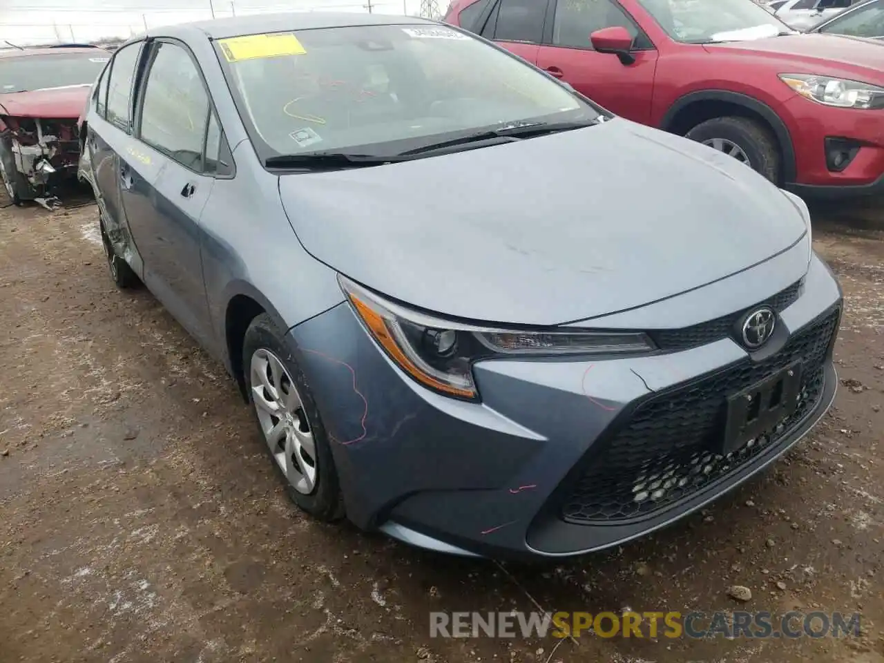 1 Photograph of a damaged car 5YFEPRAE0LP018539 TOYOTA COROLLA 2020