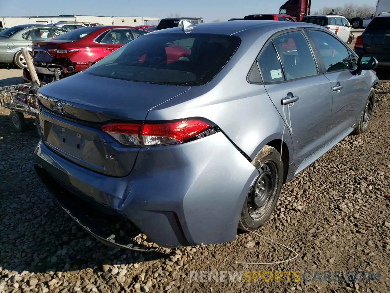 4 Photograph of a damaged car 5YFEPRAE0LP019545 TOYOTA COROLLA 2020