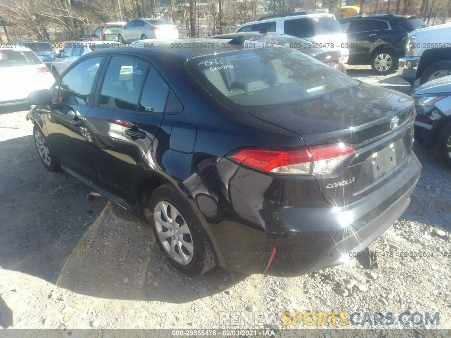 3 Photograph of a damaged car 5YFEPRAE0LP020517 TOYOTA COROLLA 2020