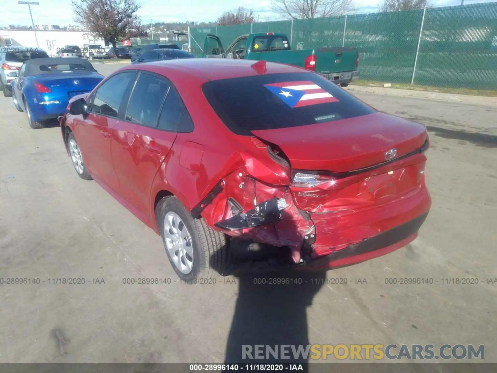 3 Photograph of a damaged car 5YFEPRAE0LP027838 TOYOTA COROLLA 2020