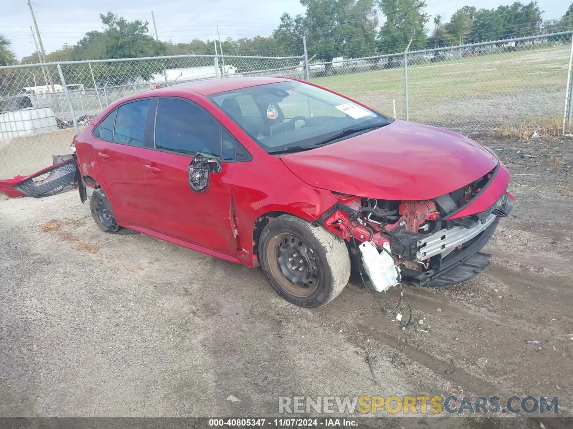 1 Photograph of a damaged car 5YFEPRAE0LP028682 TOYOTA COROLLA 2020