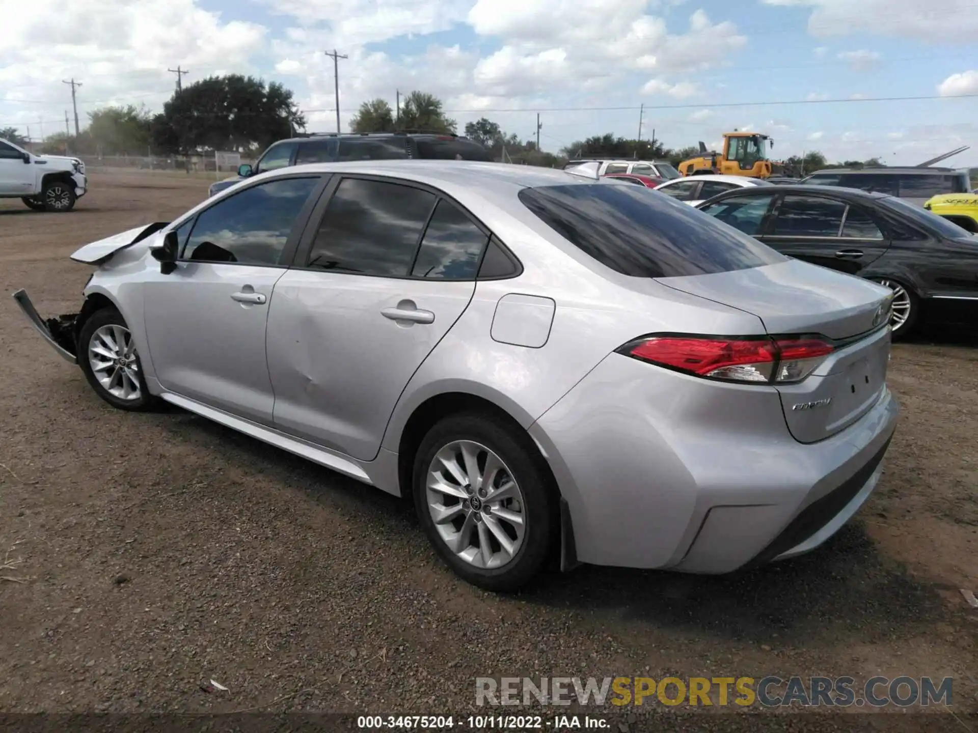 3 Photograph of a damaged car 5YFEPRAE0LP029864 TOYOTA COROLLA 2020