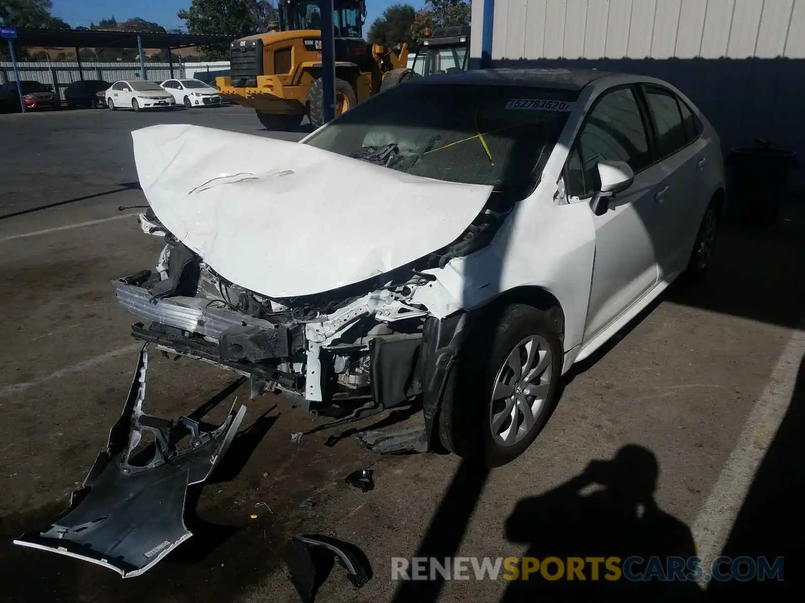 2 Photograph of a damaged car 5YFEPRAE0LP031453 TOYOTA COROLLA 2020