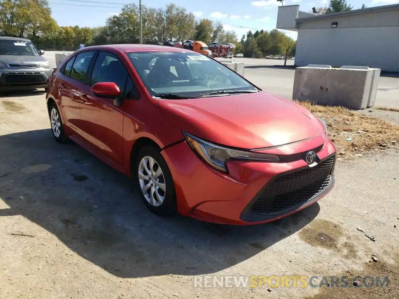 1 Photograph of a damaged car 5YFEPRAE0LP043036 TOYOTA COROLLA 2020