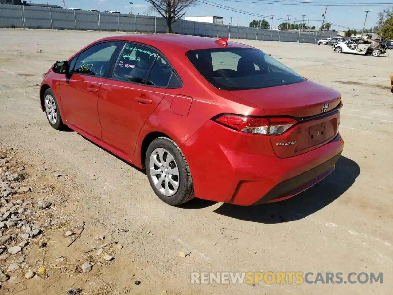 3 Photograph of a damaged car 5YFEPRAE0LP043036 TOYOTA COROLLA 2020