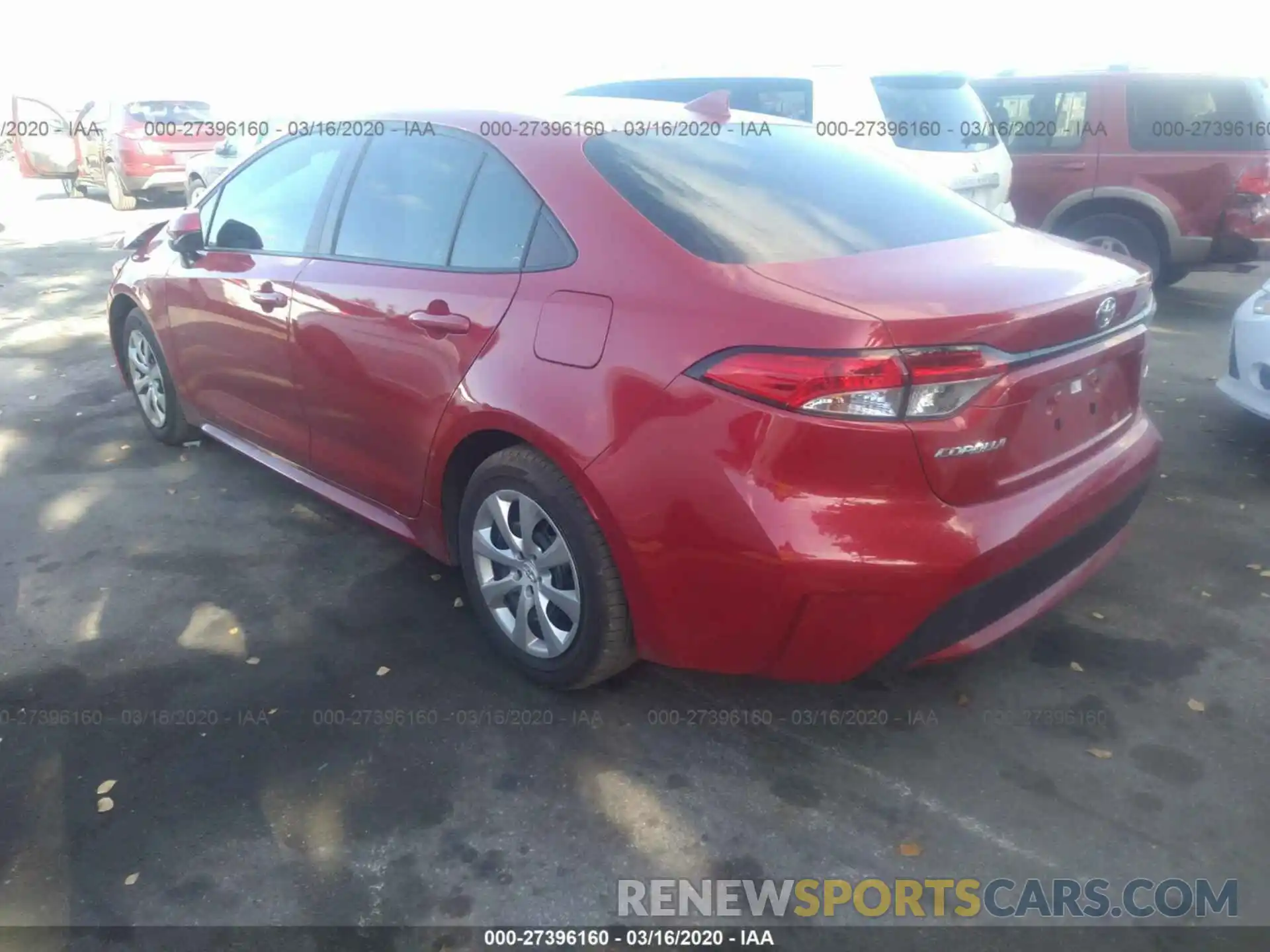 3 Photograph of a damaged car 5YFEPRAE0LP049872 TOYOTA COROLLA 2020