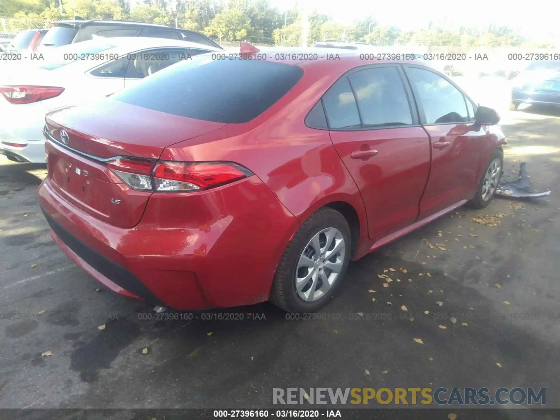 4 Photograph of a damaged car 5YFEPRAE0LP049872 TOYOTA COROLLA 2020