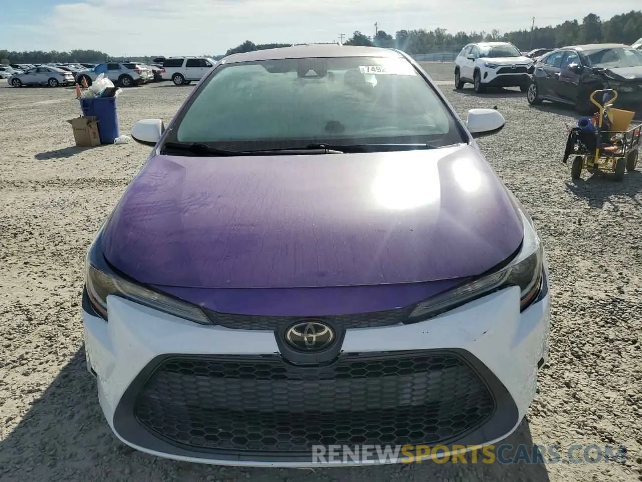 5 Photograph of a damaged car 5YFEPRAE0LP070401 TOYOTA COROLLA 2020
