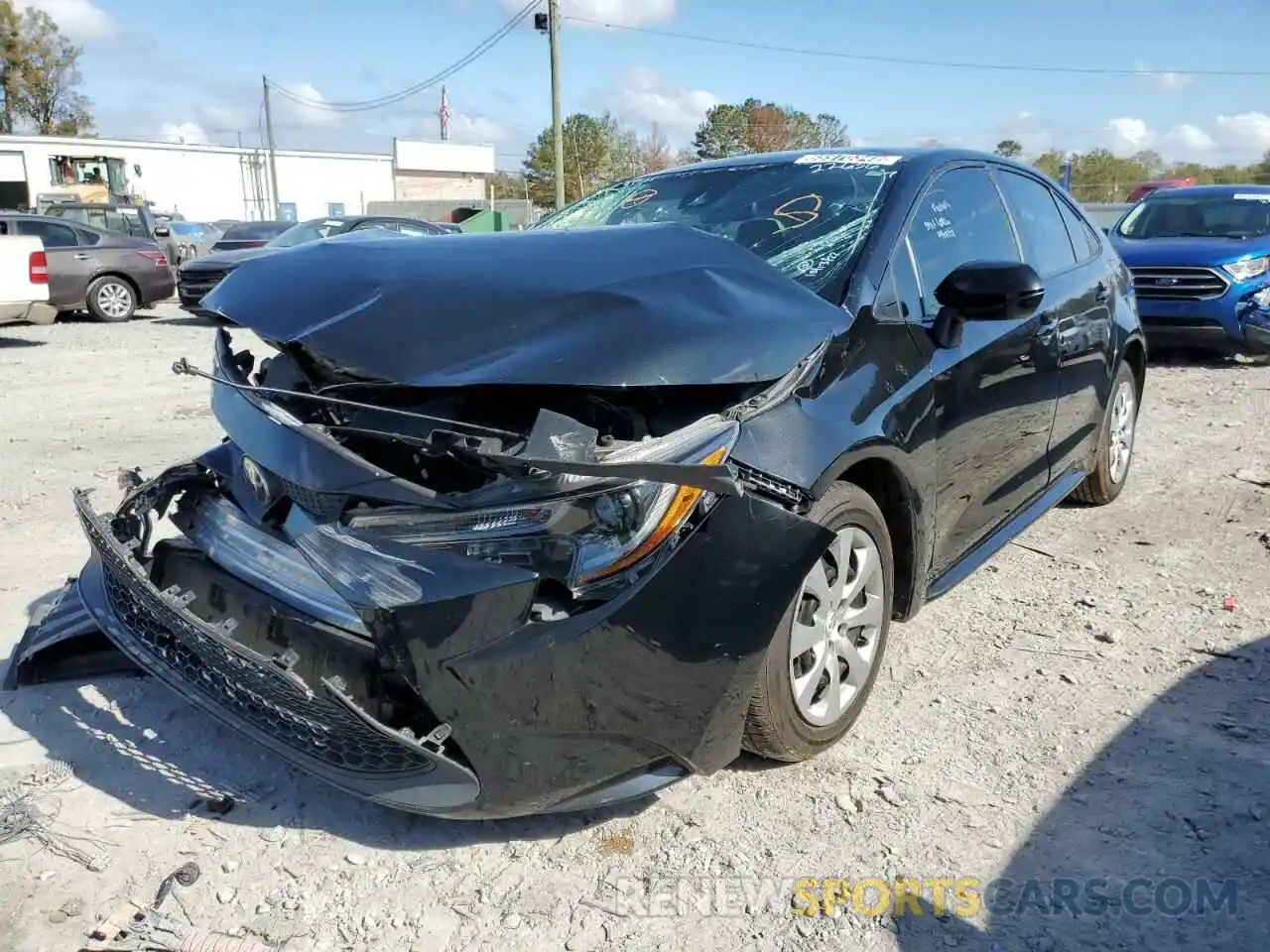 2 Photograph of a damaged car 5YFEPRAE0LP071192 TOYOTA COROLLA 2020