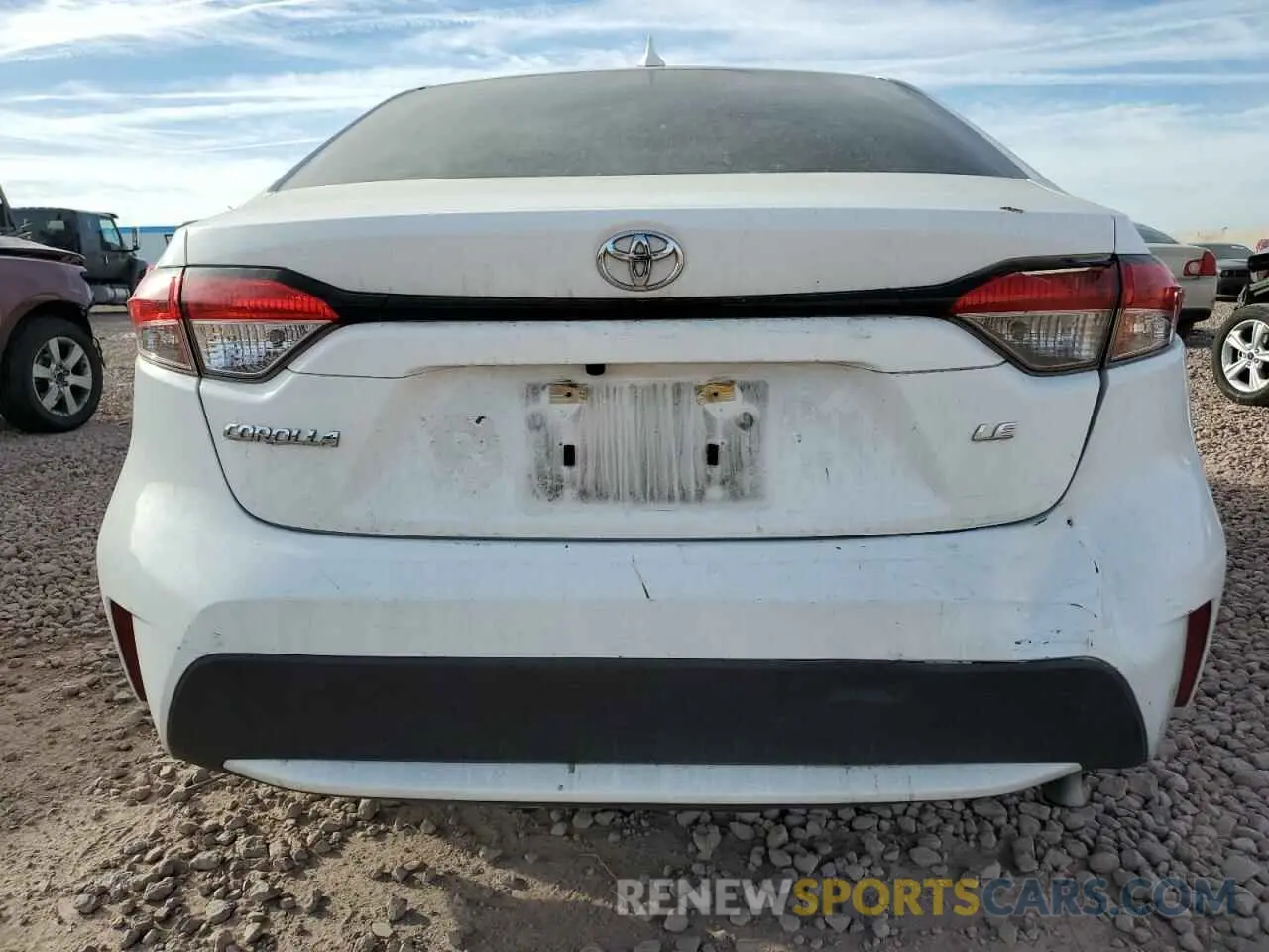 6 Photograph of a damaged car 5YFEPRAE0LP076795 TOYOTA COROLLA 2020