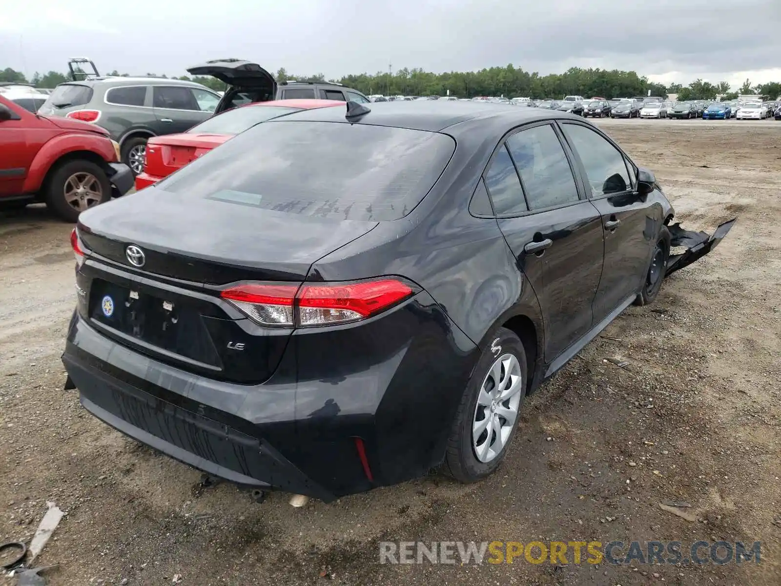 4 Photograph of a damaged car 5YFEPRAE0LP085755 TOYOTA COROLLA 2020