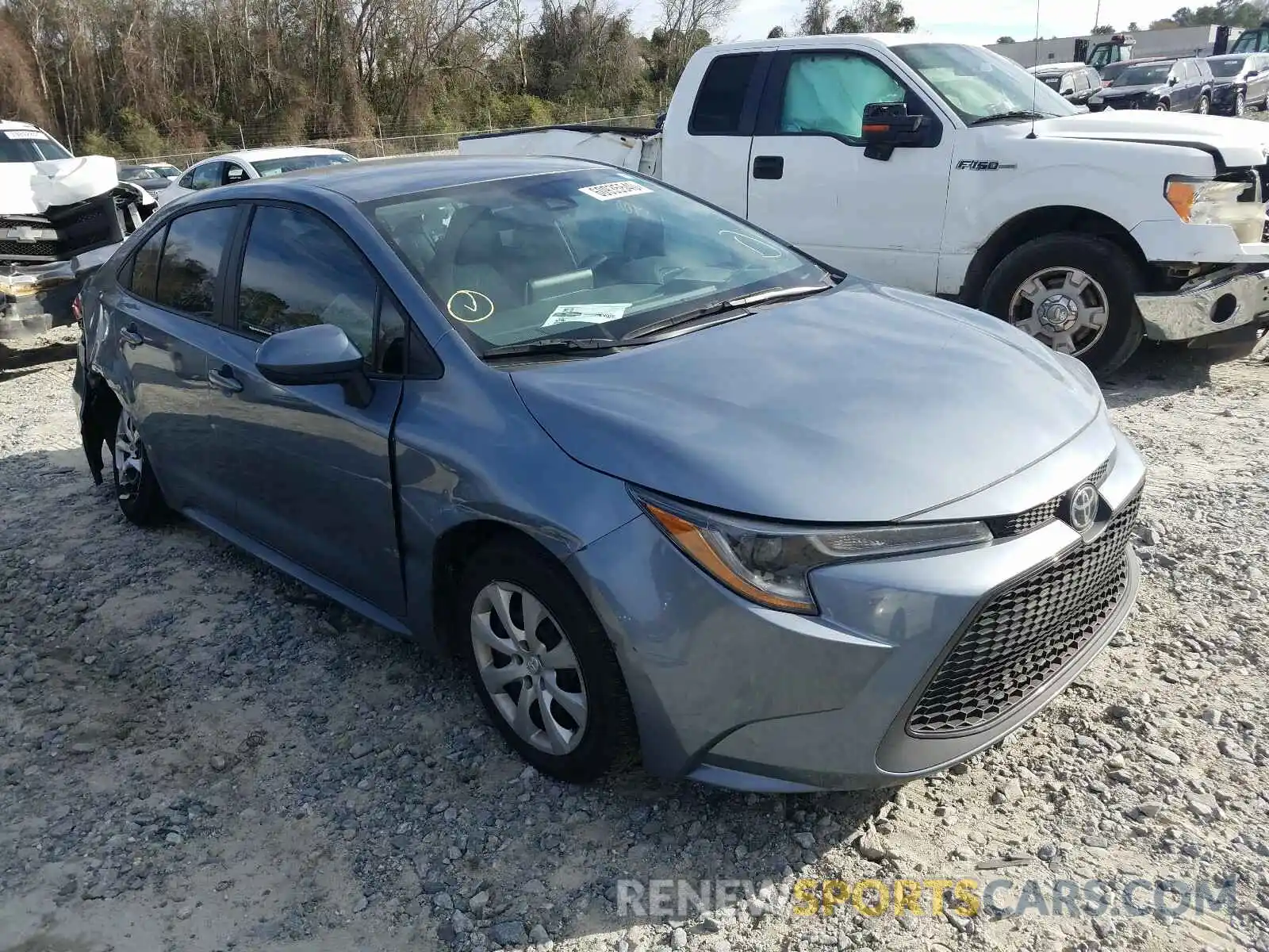 1 Photograph of a damaged car 5YFEPRAE0LP086064 TOYOTA COROLLA 2020