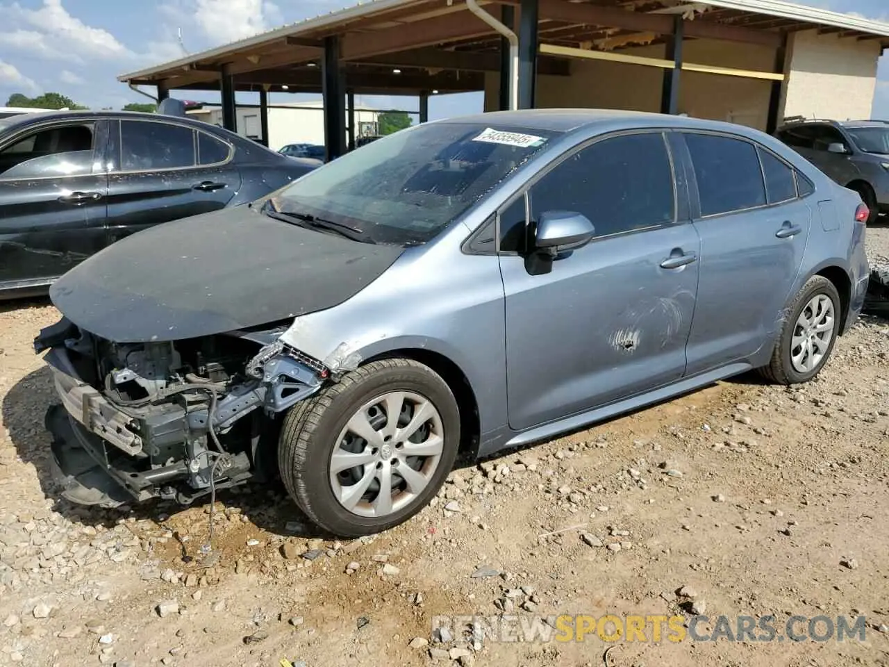 1 Photograph of a damaged car 5YFEPRAE0LP086162 TOYOTA COROLLA 2020