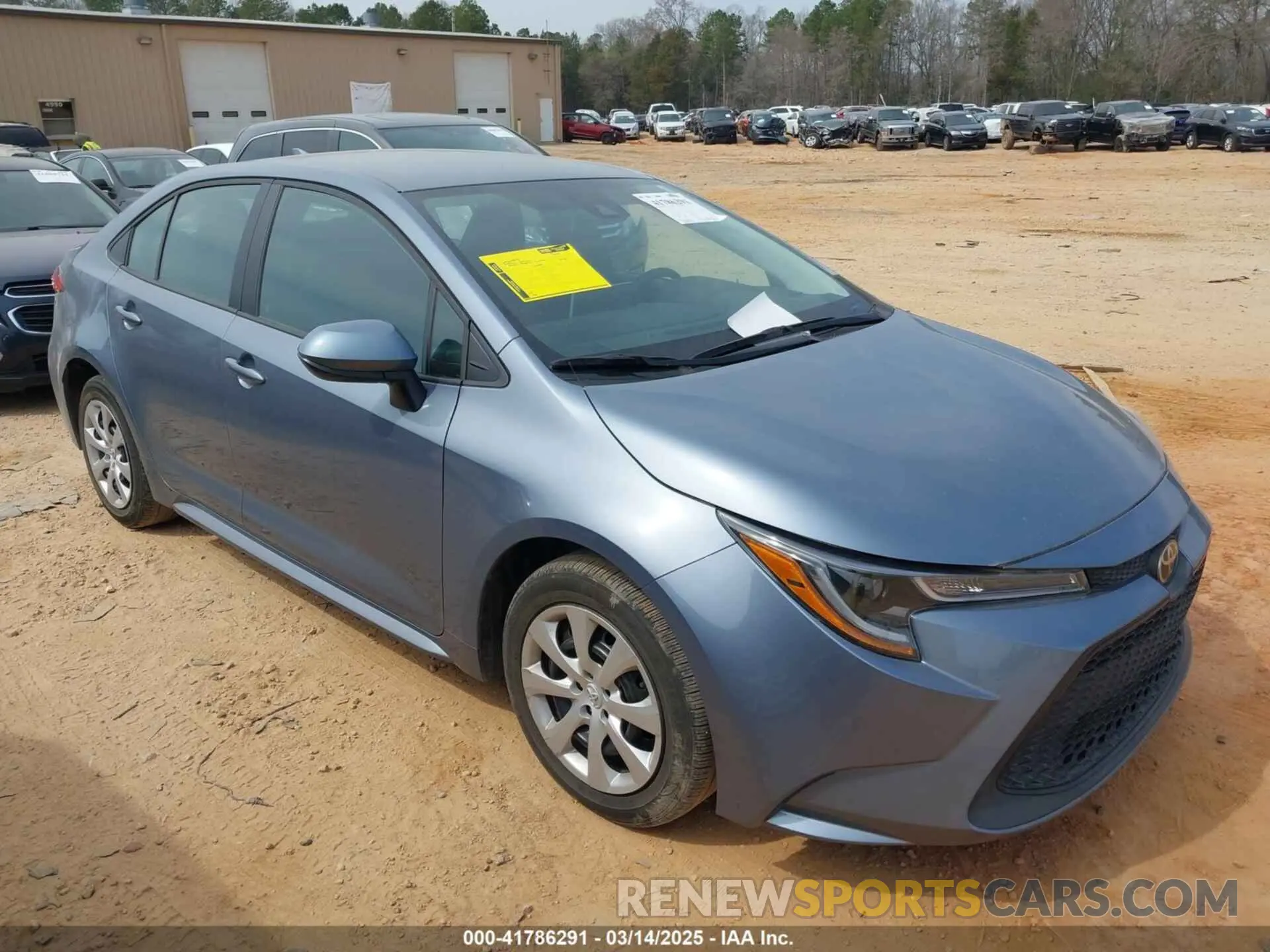 1 Photograph of a damaged car 5YFEPRAE0LP087974 TOYOTA COROLLA 2020