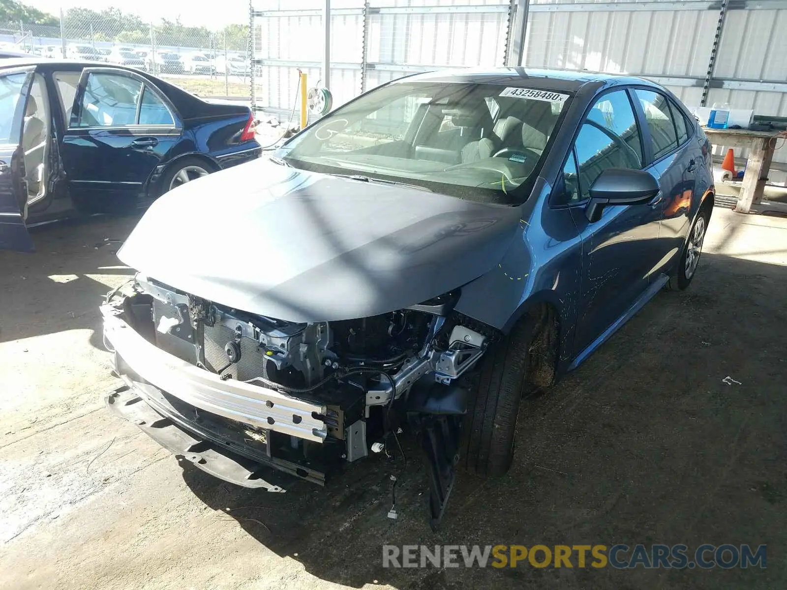 2 Photograph of a damaged car 5YFEPRAE0LP090261 TOYOTA COROLLA 2020