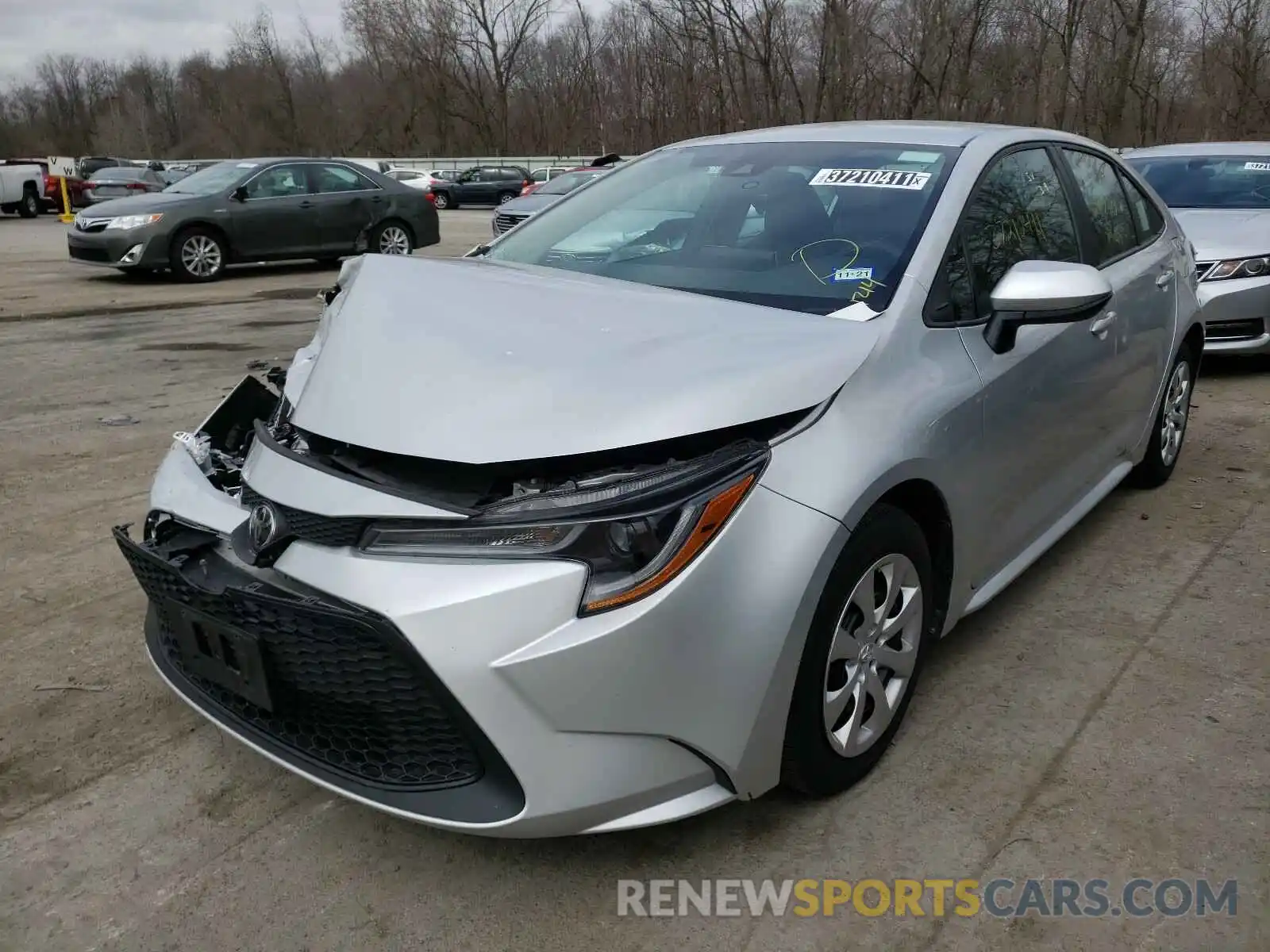 2 Photograph of a damaged car 5YFEPRAE0LP097193 TOYOTA COROLLA 2020