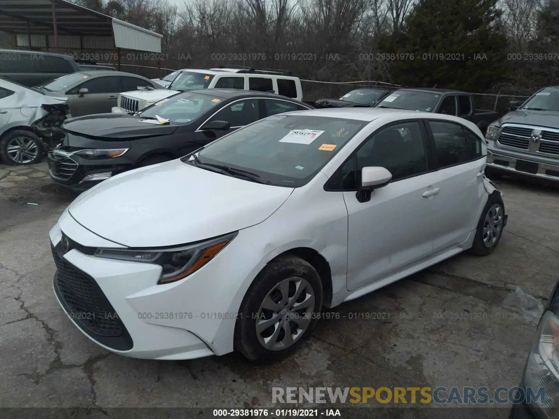 2 Photograph of a damaged car 5YFEPRAE0LP097520 TOYOTA COROLLA 2020