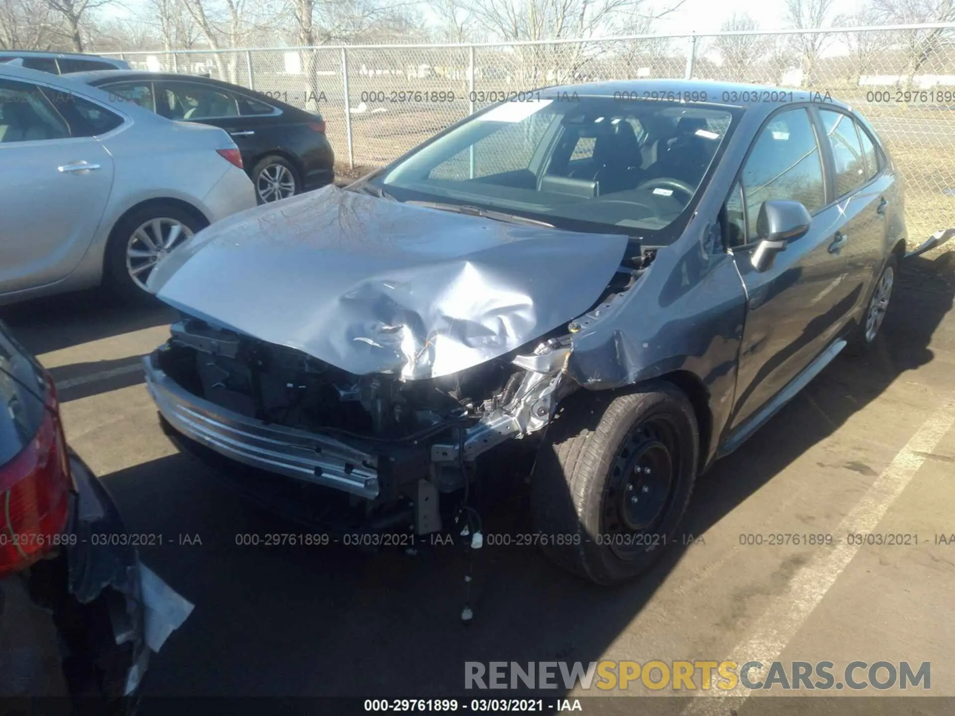 2 Photograph of a damaged car 5YFEPRAE0LP098084 TOYOTA COROLLA 2020