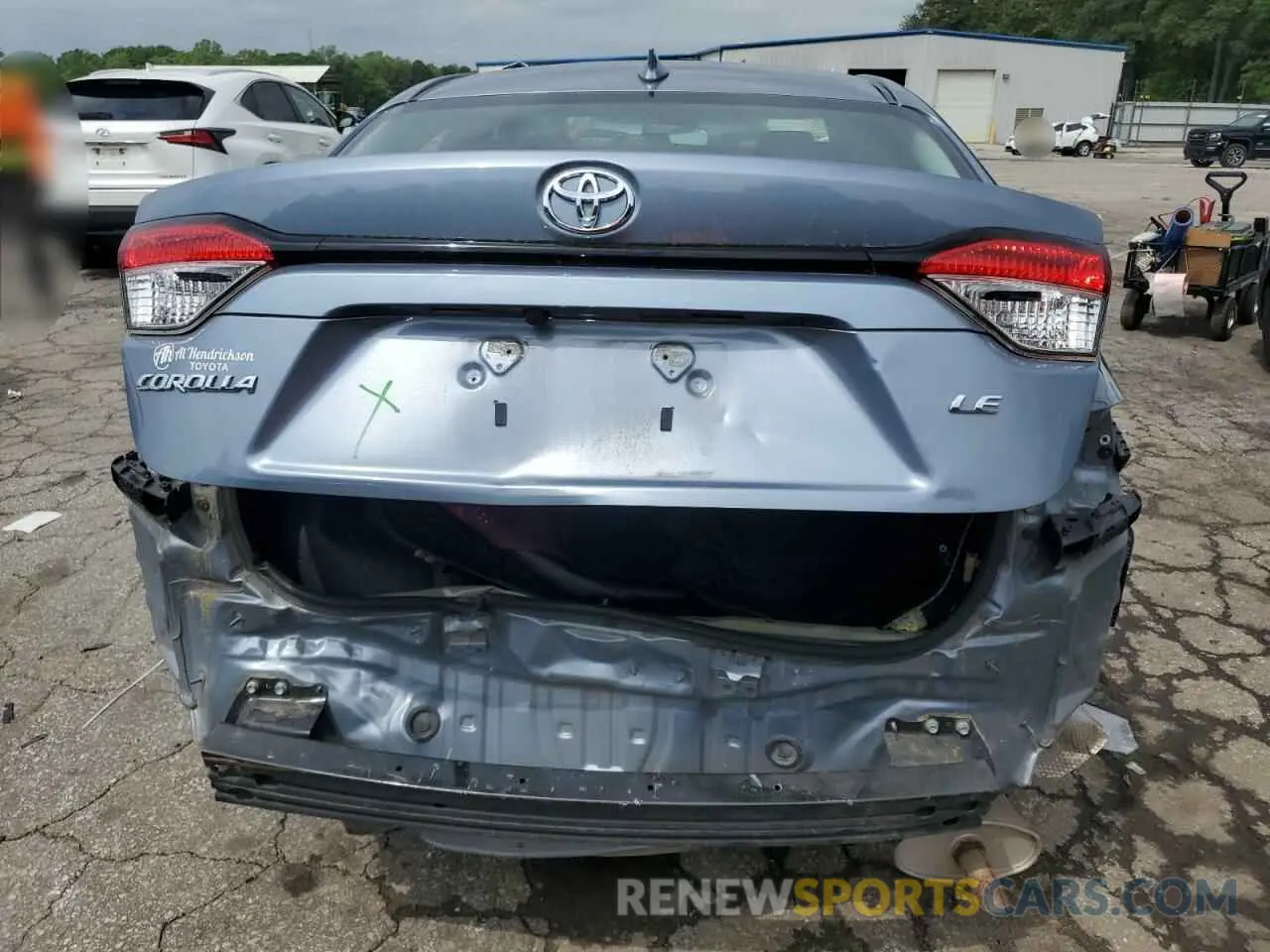 6 Photograph of a damaged car 5YFEPRAE0LP099588 TOYOTA COROLLA 2020