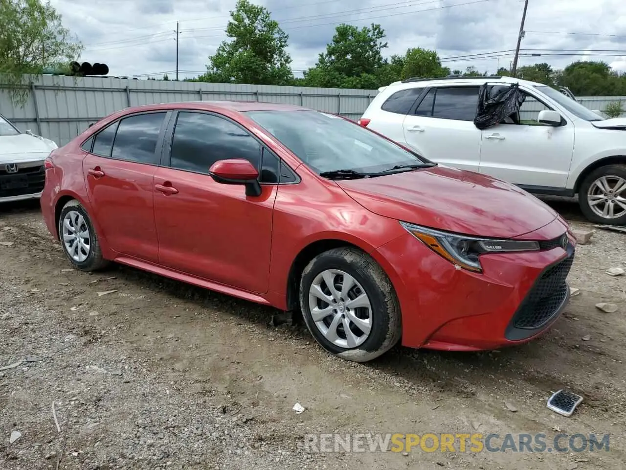 4 Photograph of a damaged car 5YFEPRAE0LP103722 TOYOTA COROLLA 2020