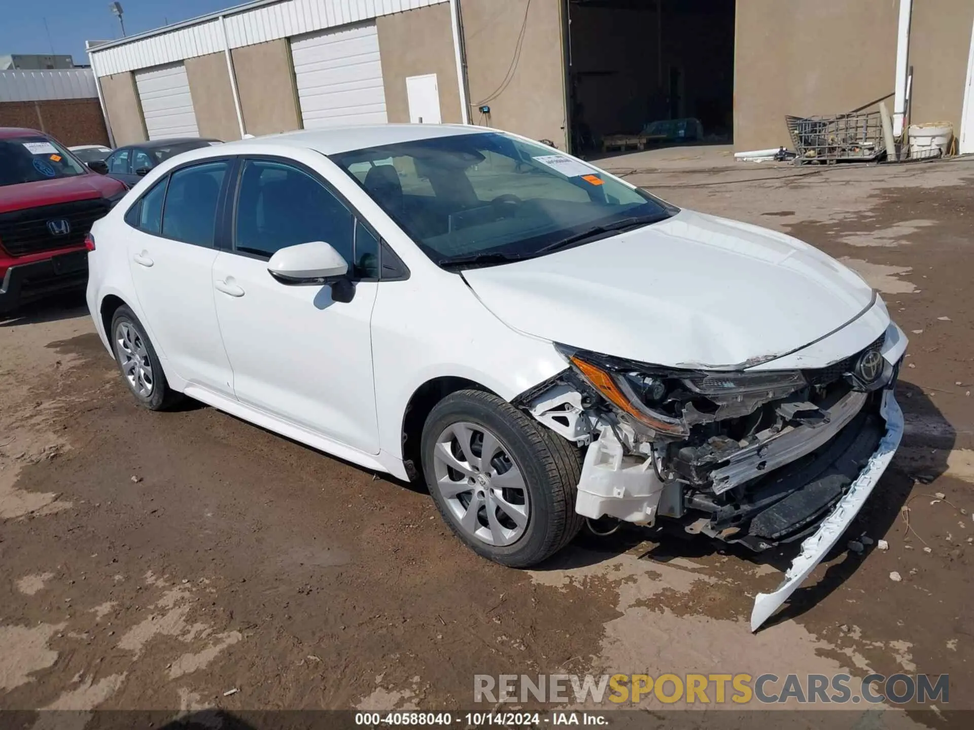1 Photograph of a damaged car 5YFEPRAE0LP103932 TOYOTA COROLLA 2020