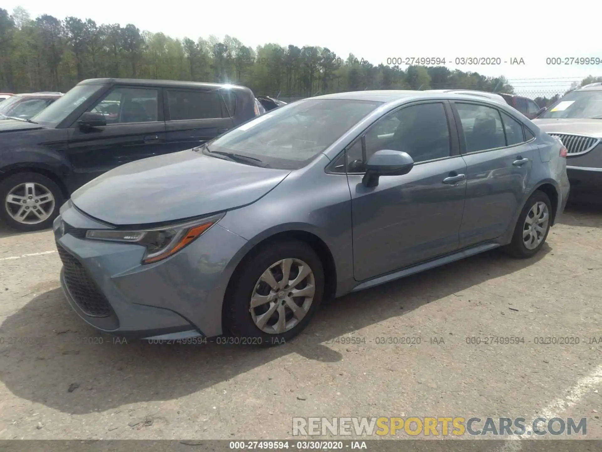 2 Photograph of a damaged car 5YFEPRAE0LP115627 TOYOTA COROLLA 2020