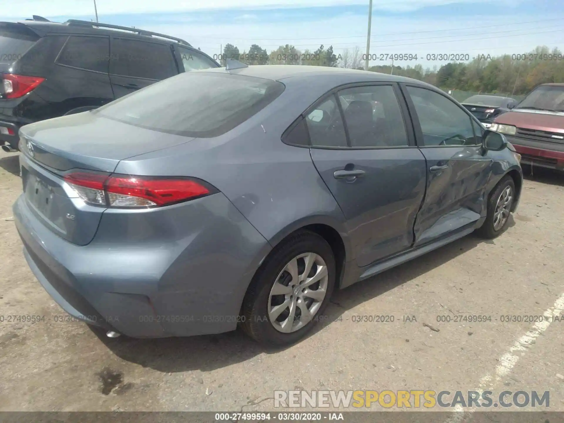 4 Photograph of a damaged car 5YFEPRAE0LP115627 TOYOTA COROLLA 2020