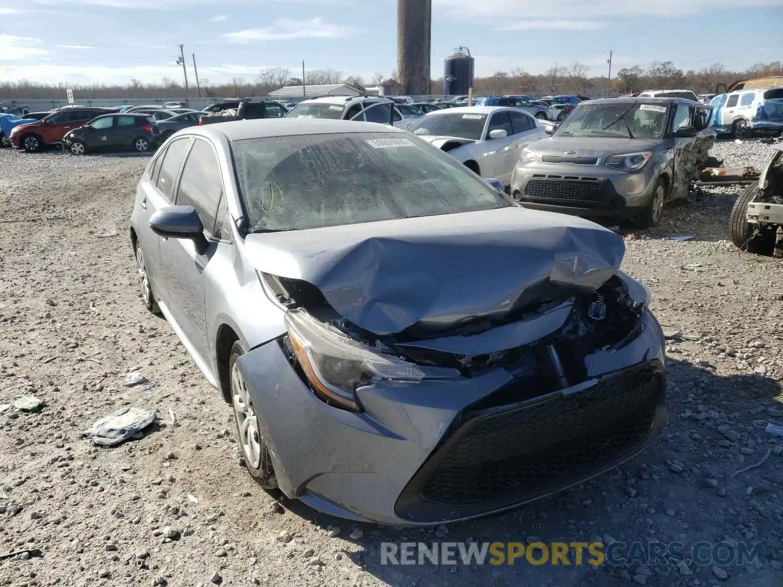 1 Photograph of a damaged car 5YFEPRAE0LP122240 TOYOTA COROLLA 2020