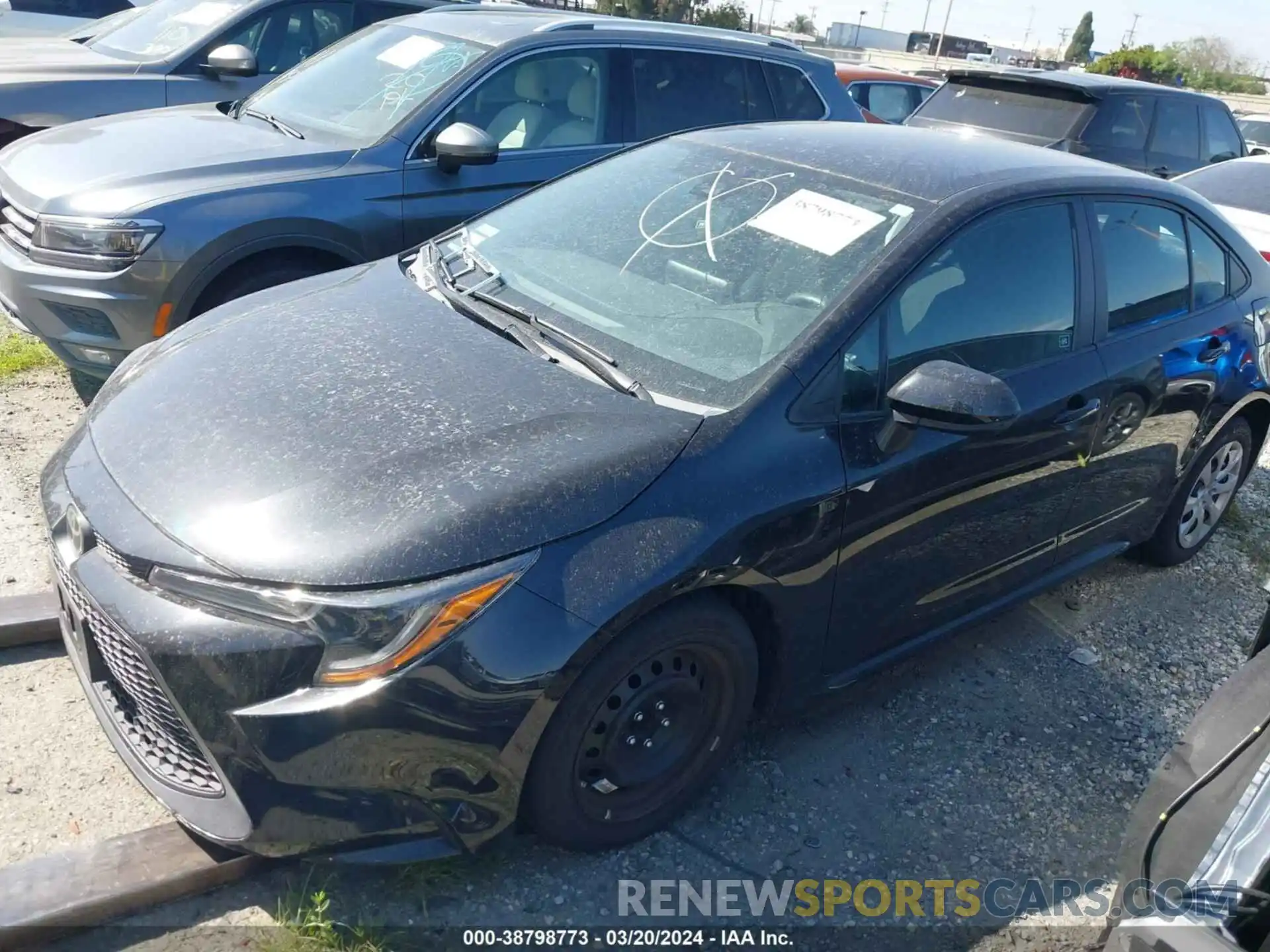 2 Photograph of a damaged car 5YFEPRAE0LP123307 TOYOTA COROLLA 2020