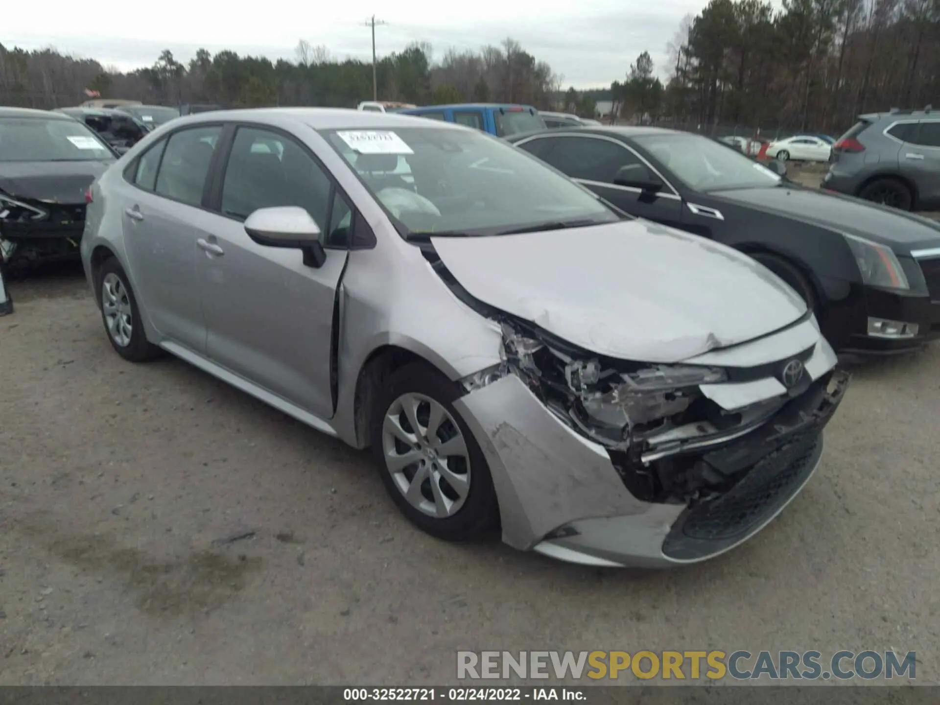 1 Photograph of a damaged car 5YFEPRAE0LP128409 TOYOTA COROLLA 2020