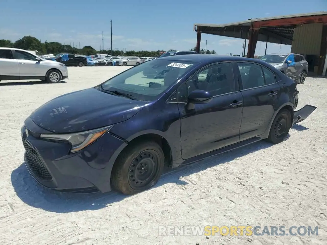 1 Photograph of a damaged car 5YFEPRAE0LP137370 TOYOTA COROLLA 2020
