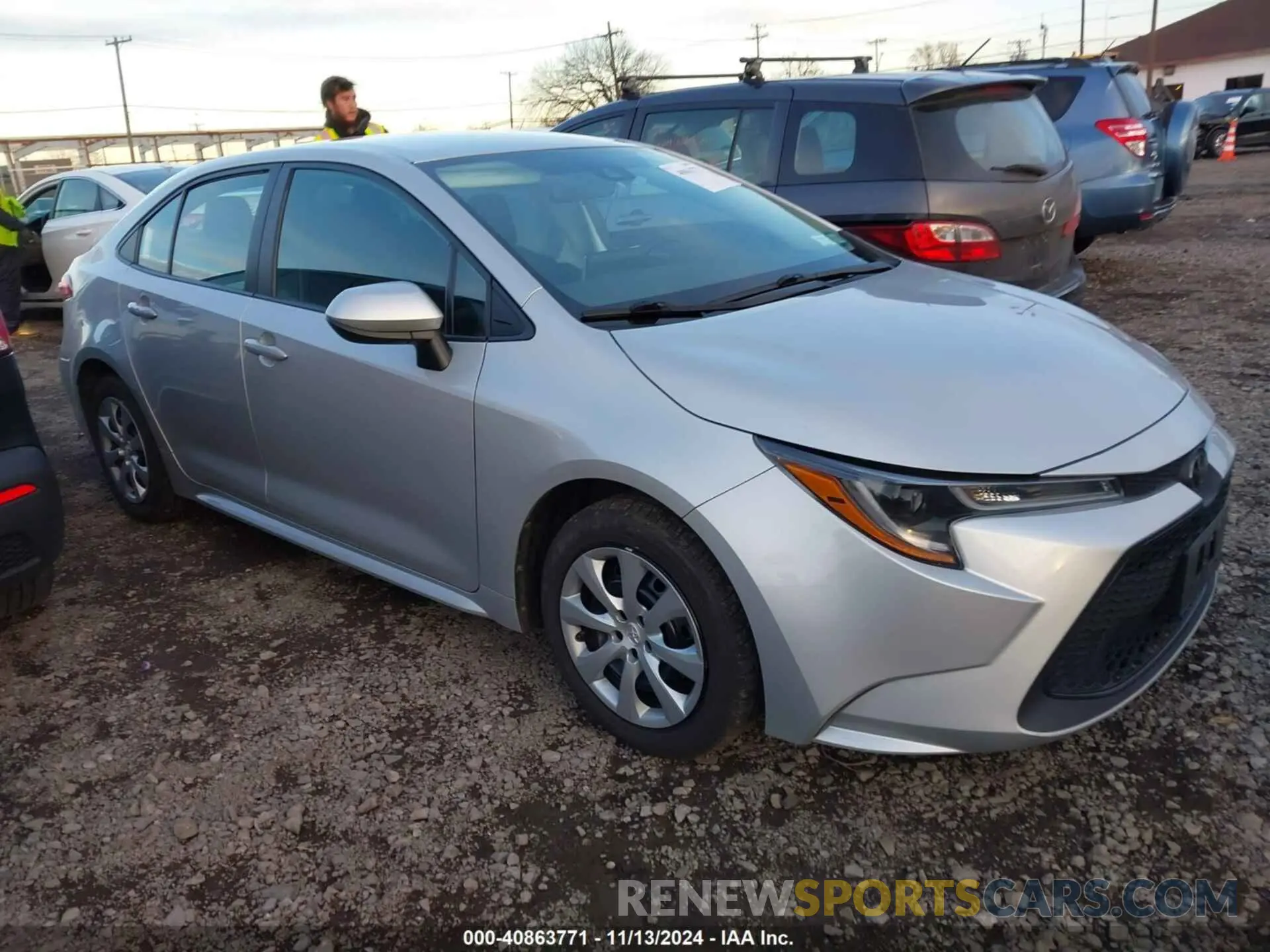 1 Photograph of a damaged car 5YFEPRAE0LP143654 TOYOTA COROLLA 2020