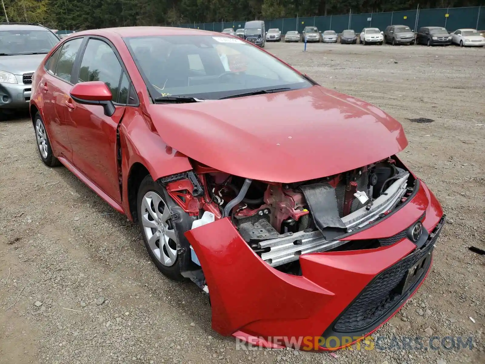 1 Photograph of a damaged car 5YFEPRAE1LP010174 TOYOTA COROLLA 2020