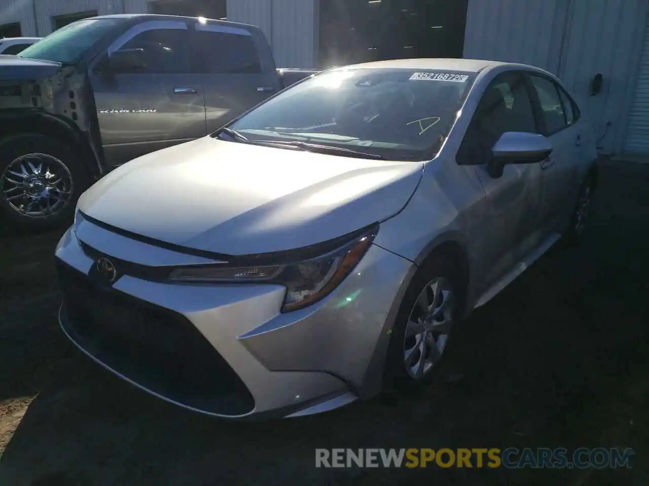 2 Photograph of a damaged car 5YFEPRAE1LP024124 TOYOTA COROLLA 2020