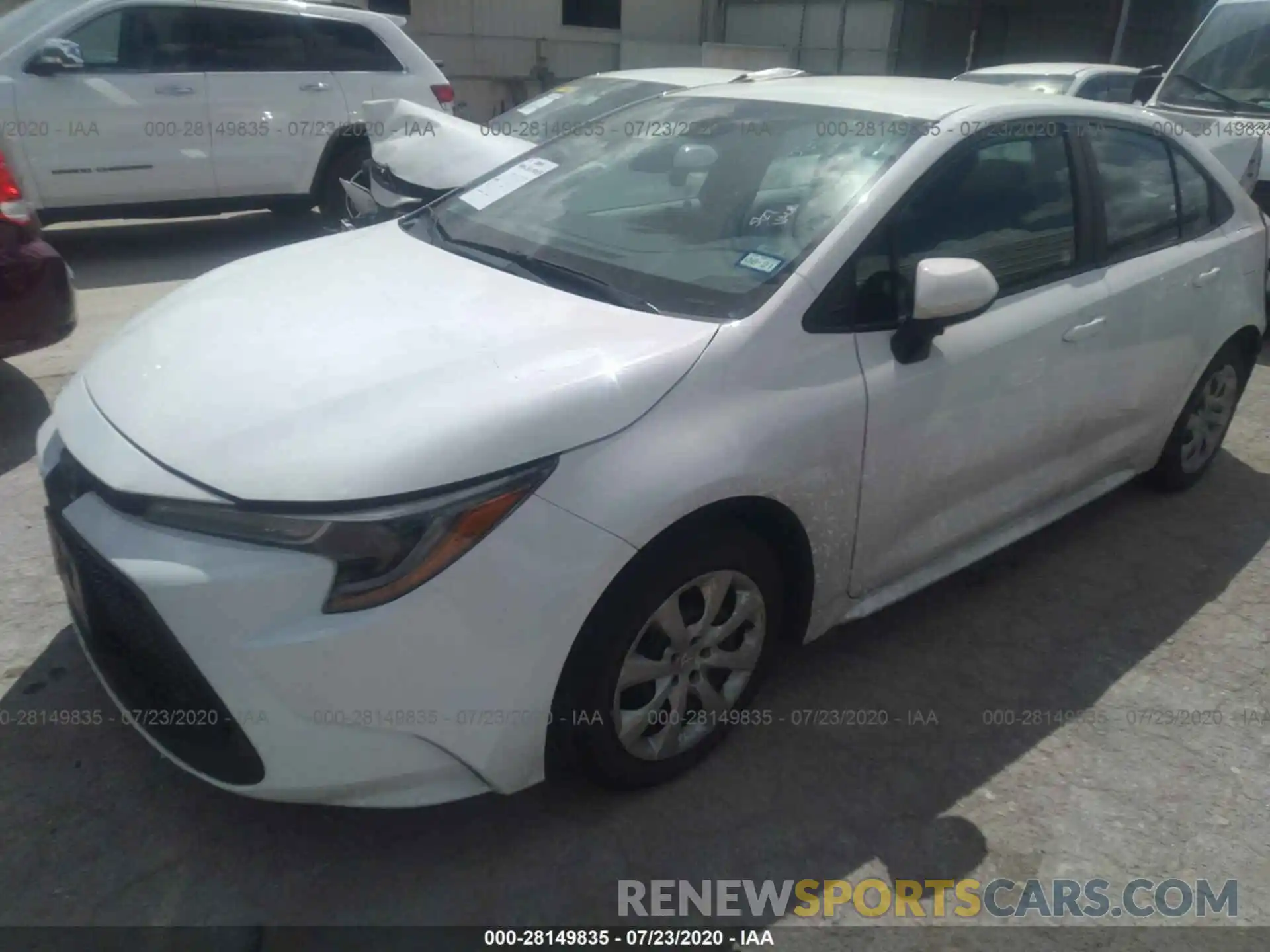 2 Photograph of a damaged car 5YFEPRAE1LP032059 TOYOTA COROLLA 2020