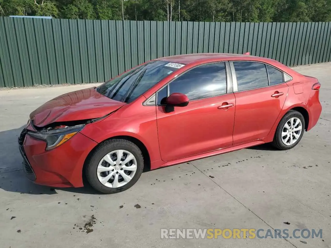 1 Photograph of a damaged car 5YFEPRAE1LP032434 TOYOTA COROLLA 2020