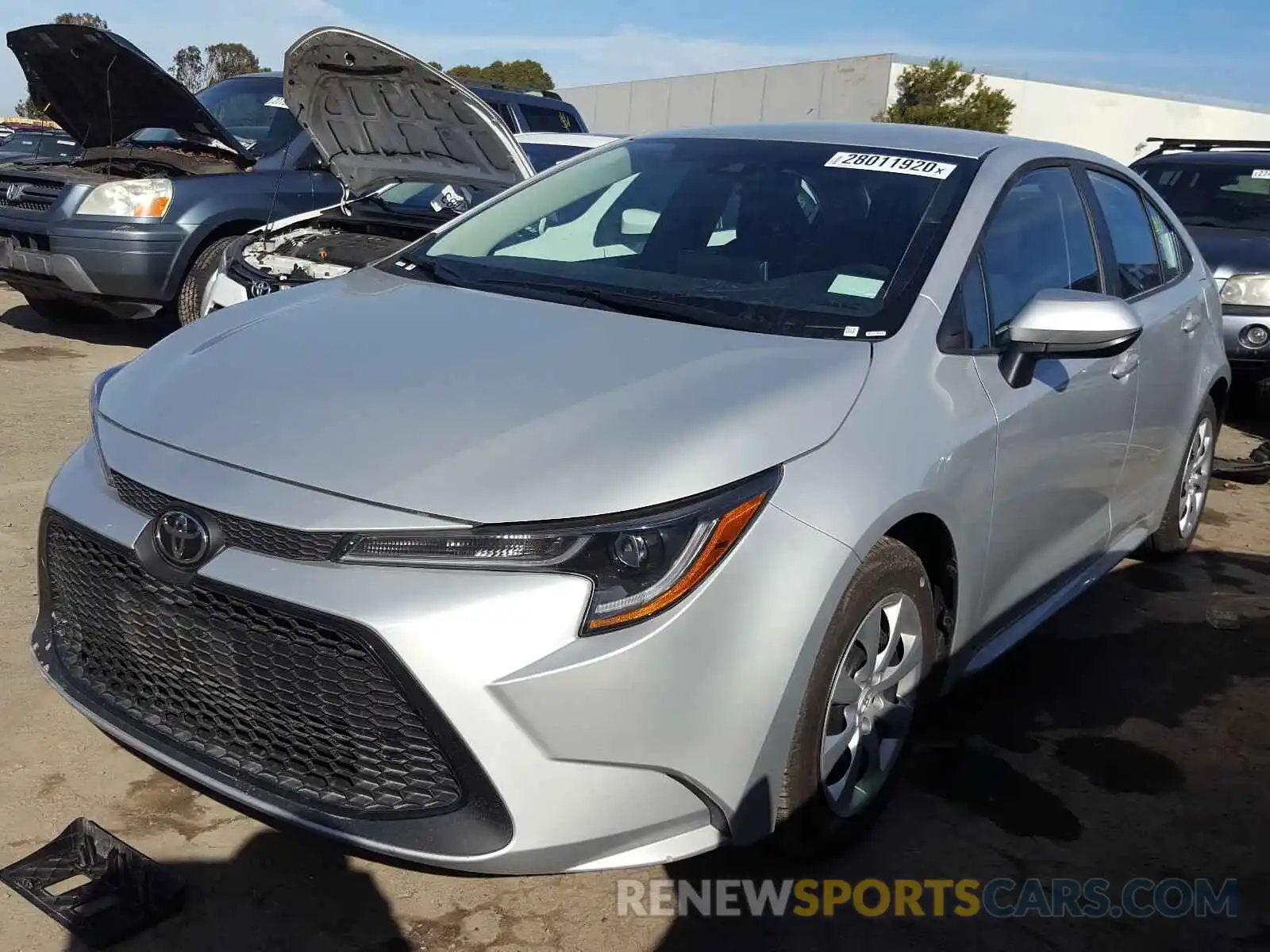 2 Photograph of a damaged car 5YFEPRAE1LP032837 TOYOTA COROLLA 2020