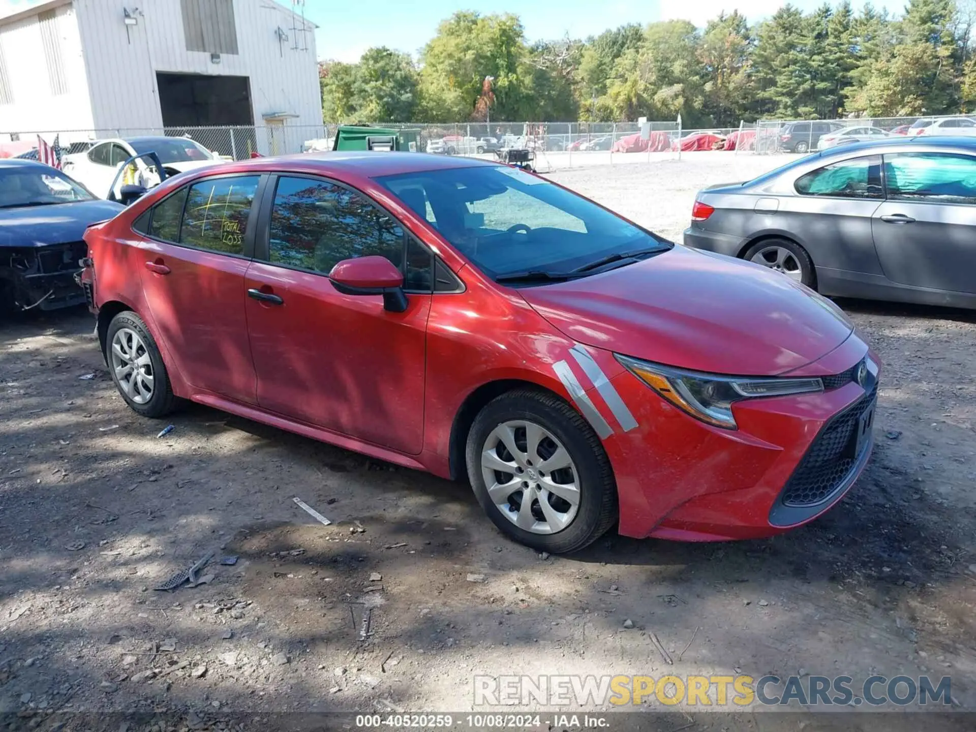 1 Photograph of a damaged car 5YFEPRAE1LP052571 TOYOTA COROLLA 2020