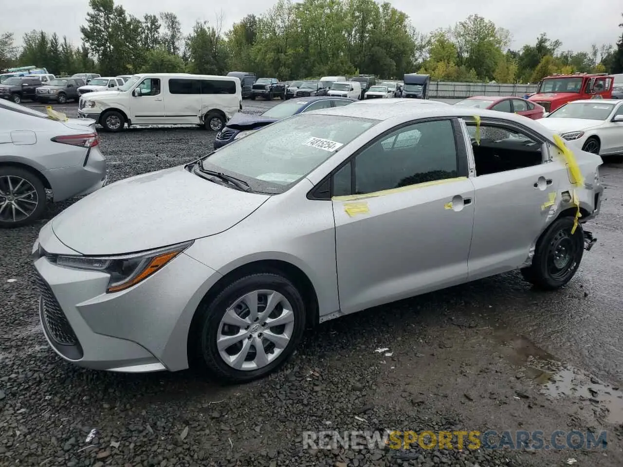 1 Photograph of a damaged car 5YFEPRAE1LP058578 TOYOTA COROLLA 2020
