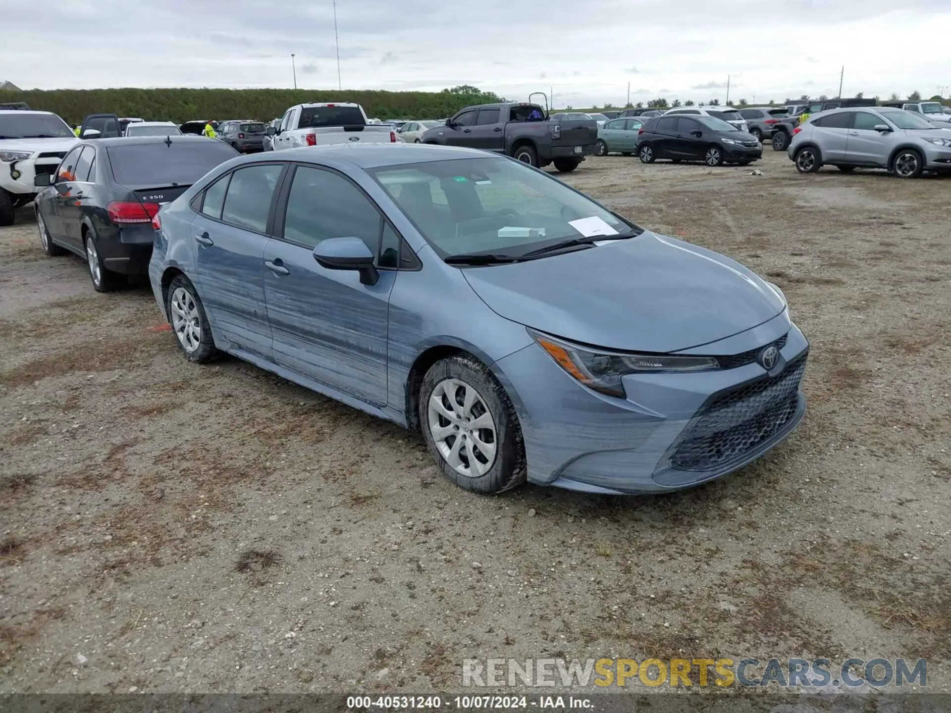 1 Photograph of a damaged car 5YFEPRAE1LP073663 TOYOTA COROLLA 2020