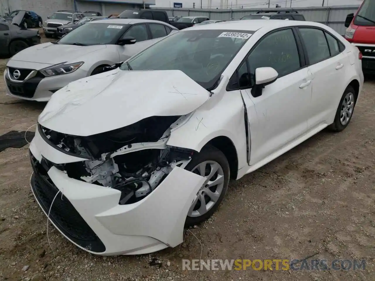 2 Photograph of a damaged car 5YFEPRAE1LP076661 TOYOTA COROLLA 2020