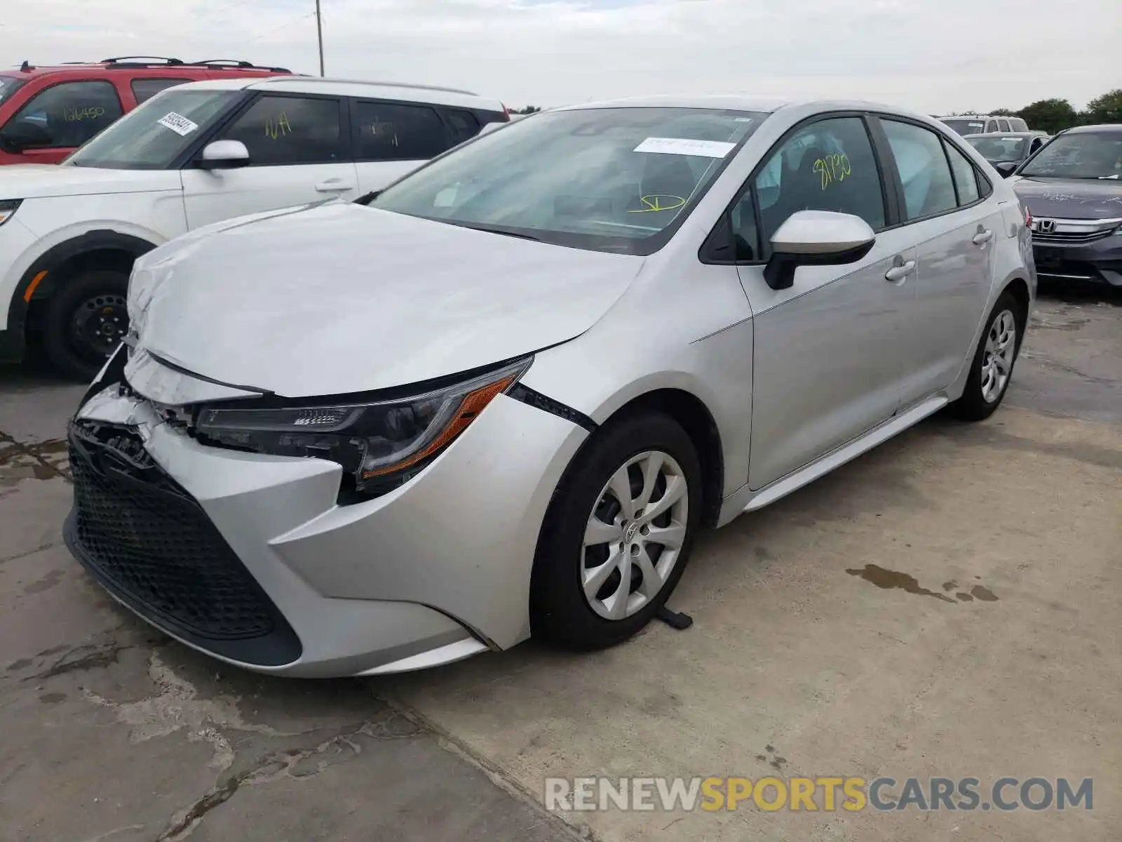 2 Photograph of a damaged car 5YFEPRAE1LP078457 TOYOTA COROLLA 2020