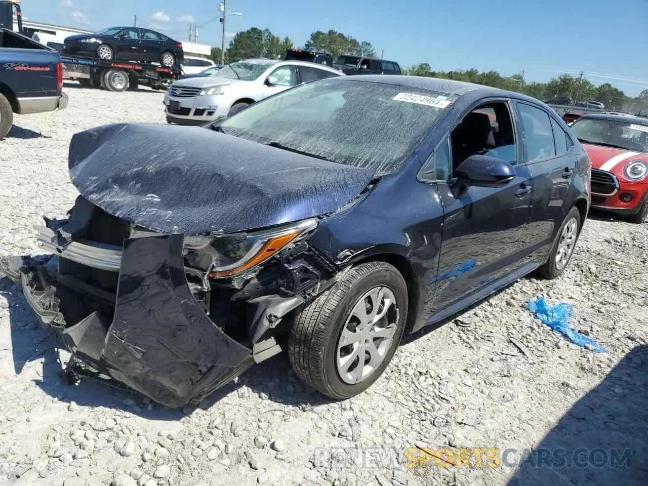 1 Photograph of a damaged car 5YFEPRAE1LP083027 TOYOTA COROLLA 2020