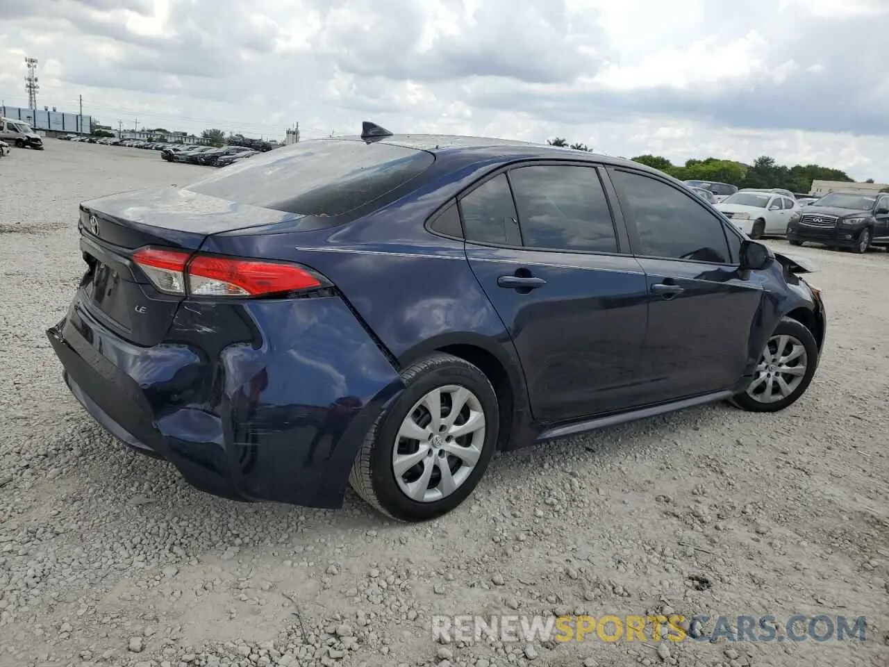 3 Photograph of a damaged car 5YFEPRAE1LP083240 TOYOTA COROLLA 2020