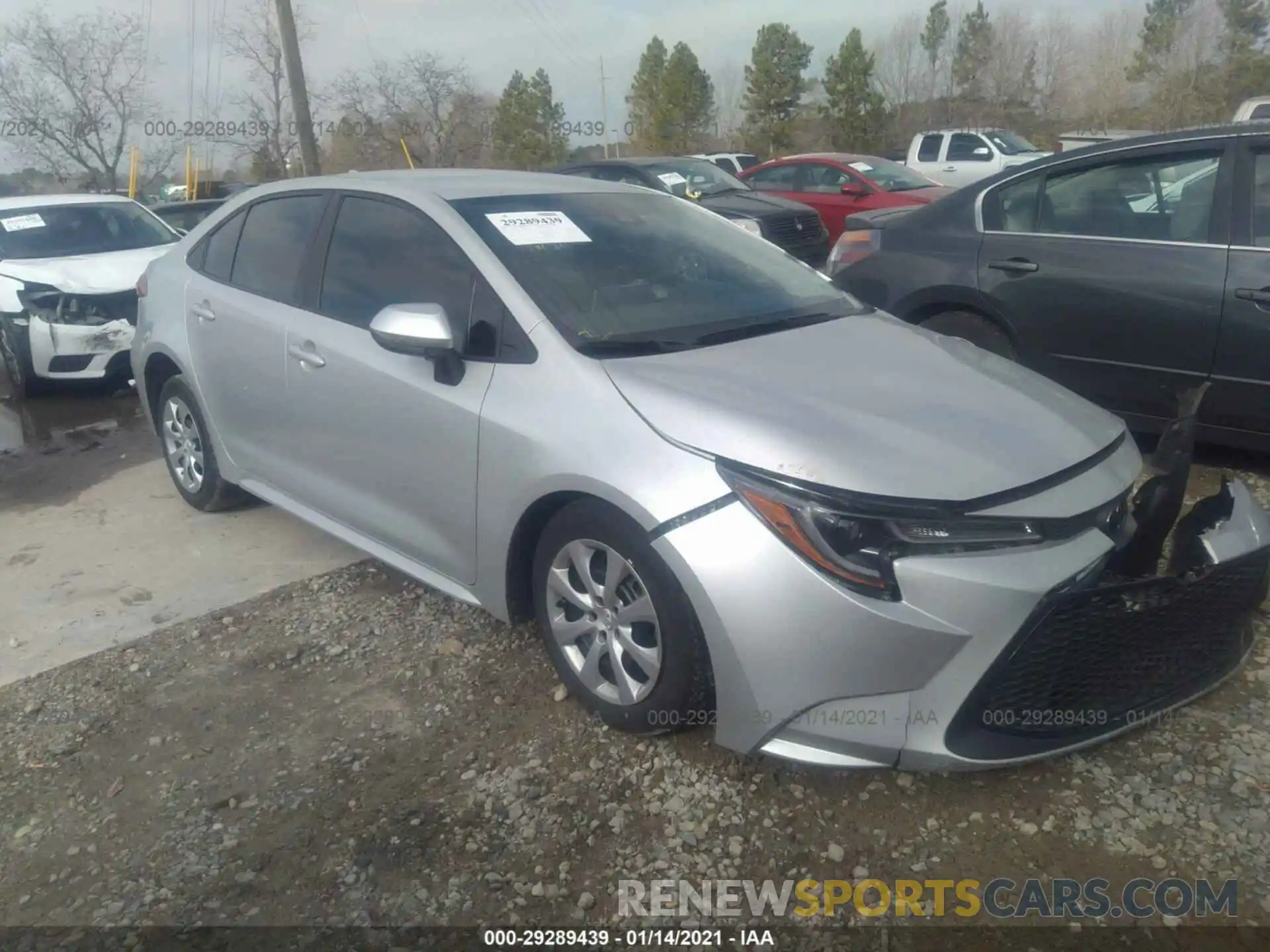 1 Photograph of a damaged car 5YFEPRAE1LP086915 TOYOTA COROLLA 2020